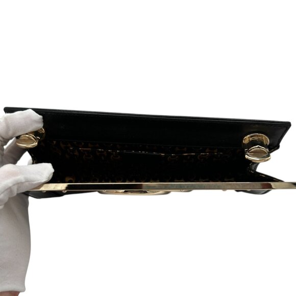 Vintage GUCCI Britt Clutch - Patent Leather - Pre-Loved - Dust Bag - (L) 9in - Picture 10 of 13